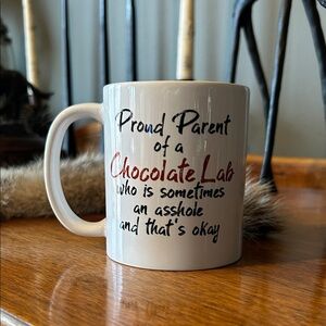 White "Proud Parent of a Chocolate Lab" Ceramic Mug